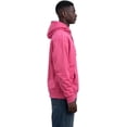 thumbnail image 4 of Milltex 8oz Midweight Fleece Hoodie Unisex CVC Cotton Blend Hooded Sweatshirt Soft Warm Pullover Blank Hoodie for Men Women Casual Everyday Wear Durable Comfortable Fit-Heliconia, 4 of 5