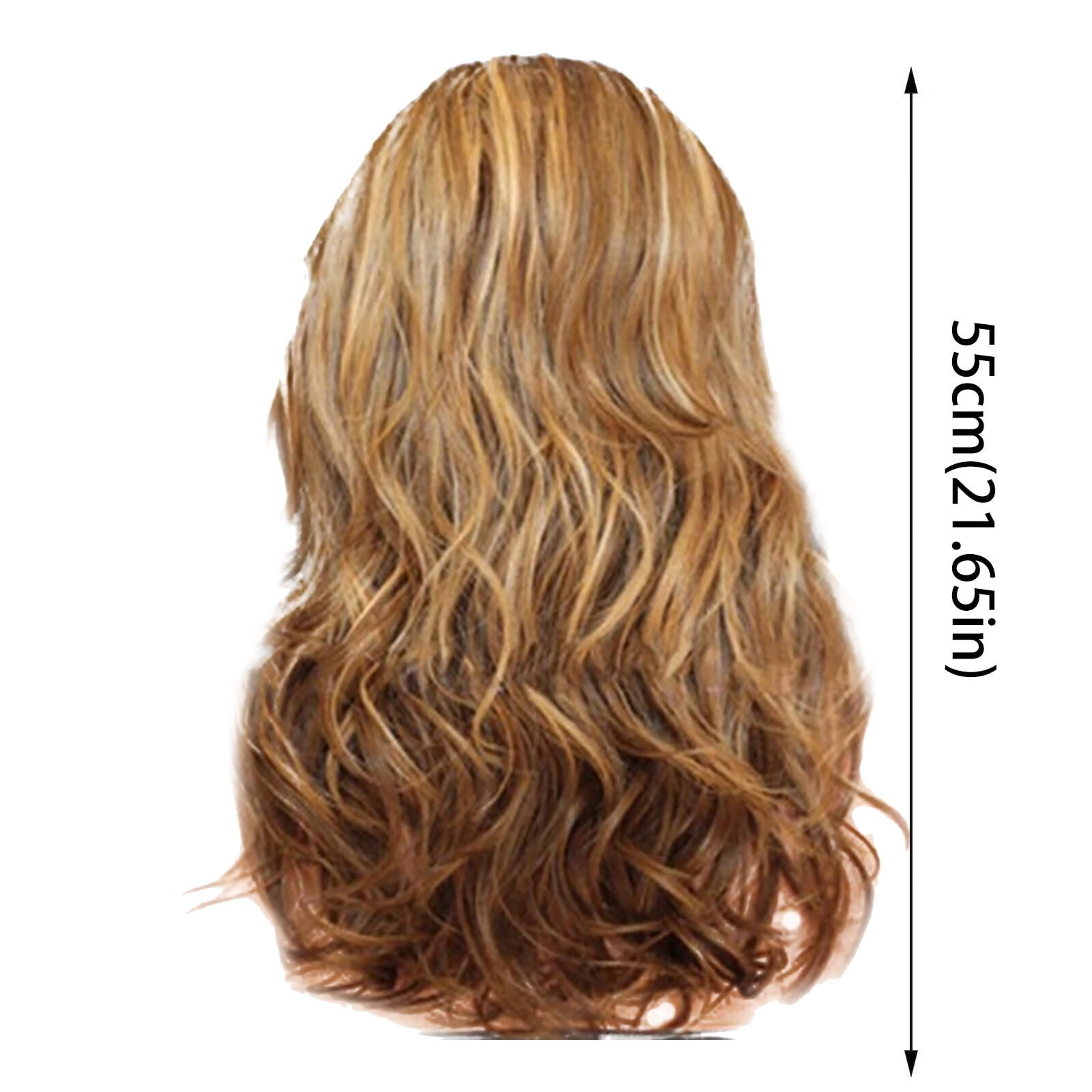 DOPI Human Hair Wigs For Women Women's Heat Hair Blonde Long Curly Full Wig
