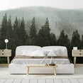 thumbnail image 3 of Idea4wall 4pcs Woodland Forest Fir Trees Nursery Decor Stick Wallpaper Removable Wall Murals Large Wall Stickers for Home Decoration, 108"x96", 3 of 5