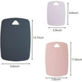 thumbnail image 3 of Plastic Cutting Board Set of 3, Thick Chopping Boards for Meat Veggies Fruits, Easy Grip Handle, Dishwasher Safe, Kitchen Prep Tools (Pink), 3 of 5