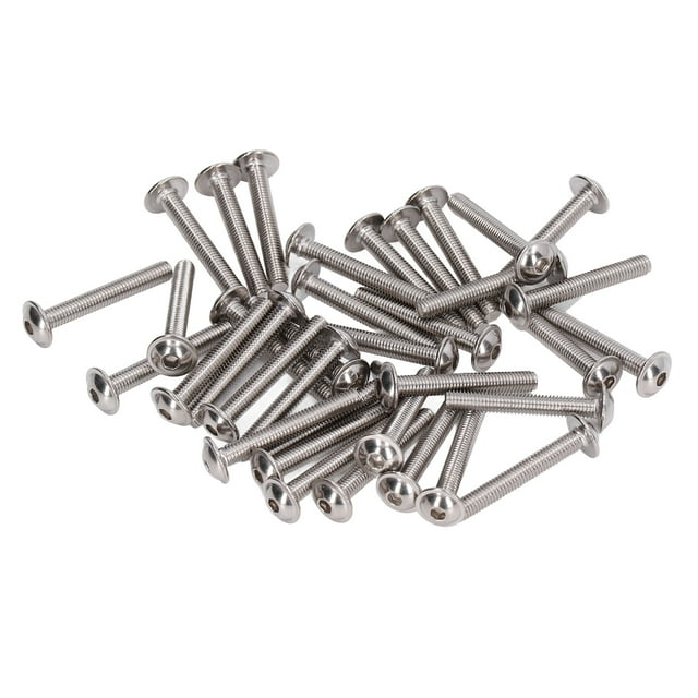 Buttons Heads Socket , Flanged Button Head Screws Wider Bearing Firm A2-70 Stainless Steel For Wet Environments