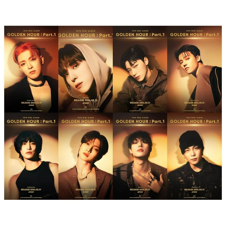 ATEEZ GOLDEN HOUR : Part.1 10th Mini Album with Tracking Sealed