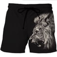 thumbnail image 2 of Trajes de baño para hombre Fire Tiger/Lion 3D Surf Board Shorts Niños Beach Shorts Hombres Trunks Traje de baño Masculino Pantalones deportivos Briefs Niño, 2 of 5