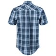thumbnail image 3 of Regatta - Camisa Manga Corta estampado de Cuadros Deakin III para Hombre (Blanco/Azul Marino), 3 of 3