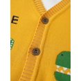 thumbnail image 4 of Boys Sweater Cute Dinosaur Pattern Knitted Cardigan Kids Clothes, 4 of 6