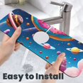 thumbnail image 6 of Sikiie Colorful Donut Splash Guard for Sink Faucet-1 PC Super Absorbent Fast Drying Mat Sink Gadgets-Splash Guard for Kitchen, Sink Mat, 6 of 7