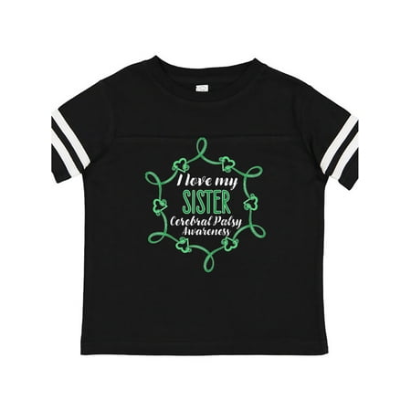 

Inktastic I Love My Sister Cerebral Palsy Awareness Gift Toddler Boy or Toddler Girl T-Shirt