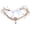D, variant on Flower Crown Floral Headband Woodland Elven Headpiece with Rhinestone Accessory for Women Wedding Prom Renaissance Halloween Photoshoot