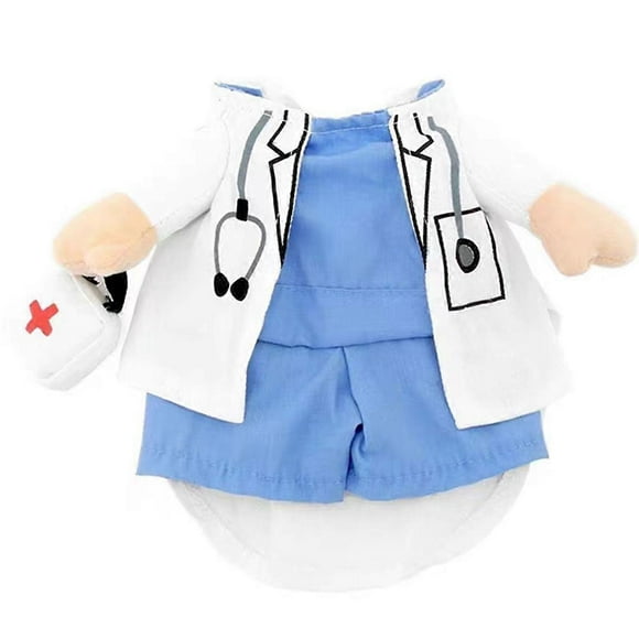 Dog Cat Doctor Costume Pet Doctor Clothing Pet Dog Cat Halloween Costume Doctor Nurse Costume Dog Jeans Clothes Cat Funny Apperal Outfit Uniform