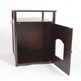 thumbnail image 3 of Merry Products Cat Litter Box Cover Night Stand Pet House Espresso, 3 of 9