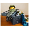 thumbnail image 3 of Halo UNSC Footlocker Foldable Storage Chest | Fabric Basket Container, Cube Organizer With Handles | Collapsible Black Cubby Cube, Closet Organizer | 24 x 12 Inches, 3 of 9