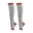 thumbnail image 2 of Dengjunhu 1 Pair Compression Socks Toe Open Leg Support Stocking Knee High Socks with Zipper, 2 of 7