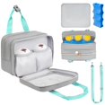 thumbnail image 1 of Bolsa refrigeradora para sacaleches Jaffzora con bolsa de hielo, color gris, 1 of 7