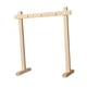 thumbnail image 3 of Soporte de madera para 3 campanas, soporte para collar, portátil, de fácil montaje, soporte para gong S, 3 of 9