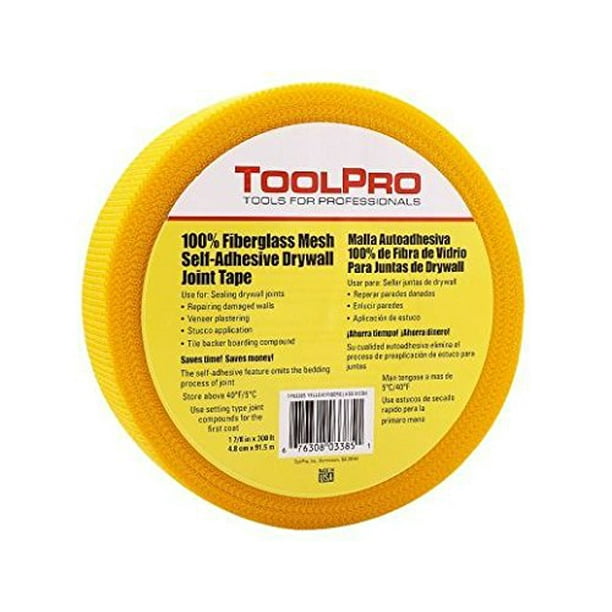 ToolPro Drywall Mesh Tape Yellow 300' Roll