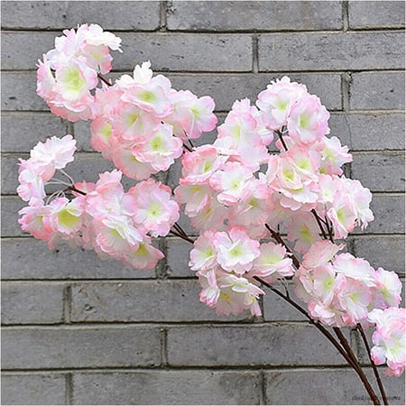 

120Cm Artificial Branch Cherry Blossom Fake Silk Flower Tree Party Home Decor