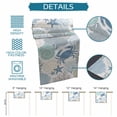 thumbnail image 6 of Coastal Crab Table Runner 70 Inches, Nautical Beach Marine Life Coral Conch Bed Runner Dresser Scarves Tabletop for Indoor Outdoor Parties/Ceremony/Banquet, 13" x 70", 6 of 9