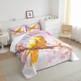thumbnail image 3 of YST Yellow Parrot Bedding Set, Queen, Cherry Blossoms, Floral, Spring Theme, 3 of 5