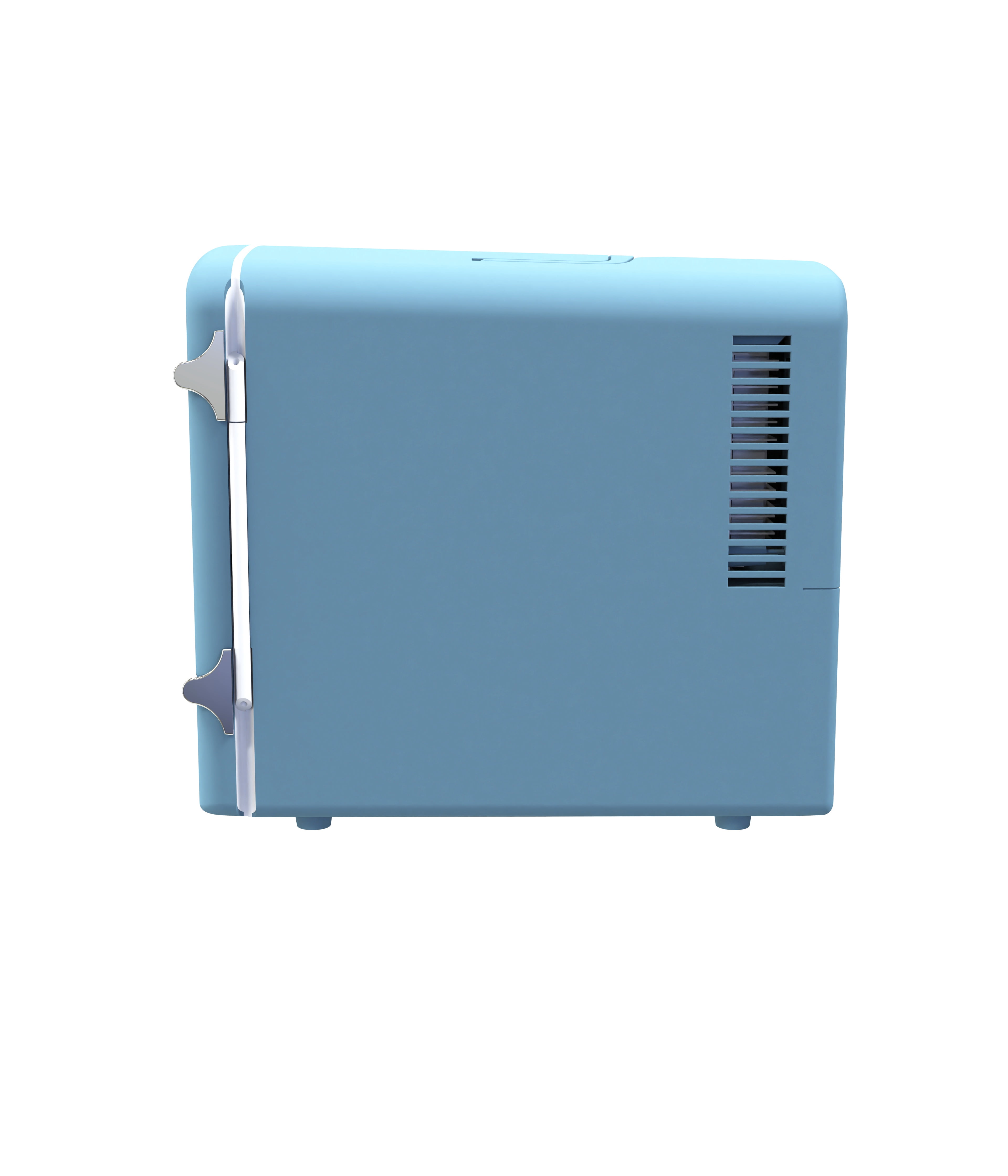 Frigidaire 9 Can Retro Mini Fridge, 6L Portable Personal Cooler with AC/DC Adapters, Skincare Fridge for Travel, Bedroom, Office, Dorm, Blue