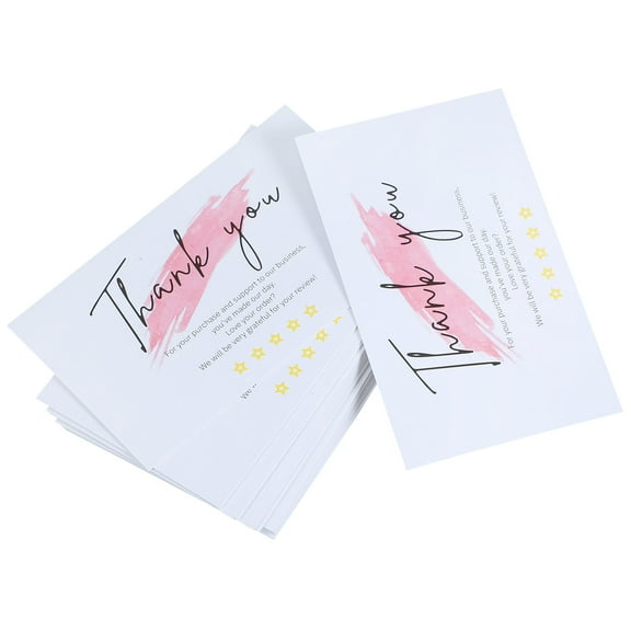 unbranded 60pcs Small Thank You Cards Gift Cards for Baby Shower Wedding Small Business Simple Thanks Cards