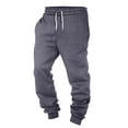 thumbnail image 4 of YDKZYMD Mens Cargo Sweatpants with Pockets Casual Spring Wear Fleece with Pocket Cinch Bottom Heavyweight Drawstring Joggers Pants Winter Warm Workout Sweatpants Hiking Athletic Baggy Pants Gray M, 4 of 6