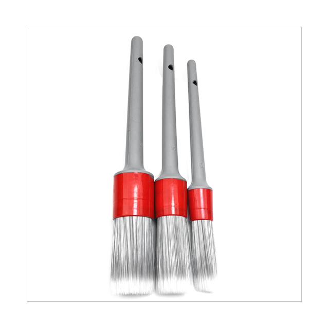 Super Soft Synthetic Detailing Brushes Set Handle for Wheels,Tires, Engine Bay, Leather Seats, Door Panels