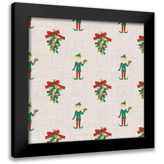 Vess, June Erica 12x12 Black Modern Framed Museum Art Print Titled - Food Truck Holidays Collection I