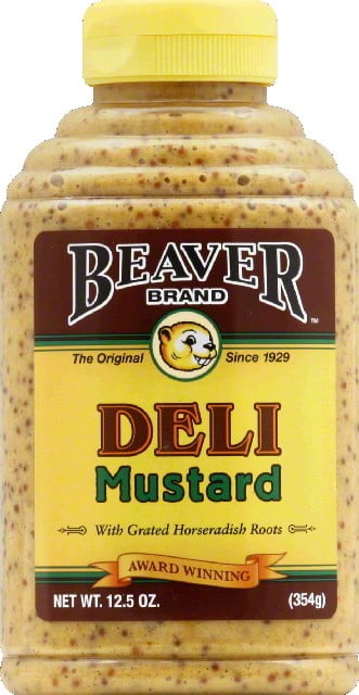 Beaver Brand Deli Mustard, 12.5 Ounce Squeezable Bottles by Beaver
