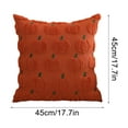thumbnail image 3 of Pumpkin Festival Pillow Case 18x18 Inch Soft Velvet Cushion Cover for Sofa Living Room Halloween Decor, 3 of 6