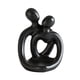 thumbnail image 3 of Figura abstracta de pareja, portavelas, adorno de mesa, versátil, hecho a mano, para decoración de escritorio, regalo de aniversario Negro, 3 of 9