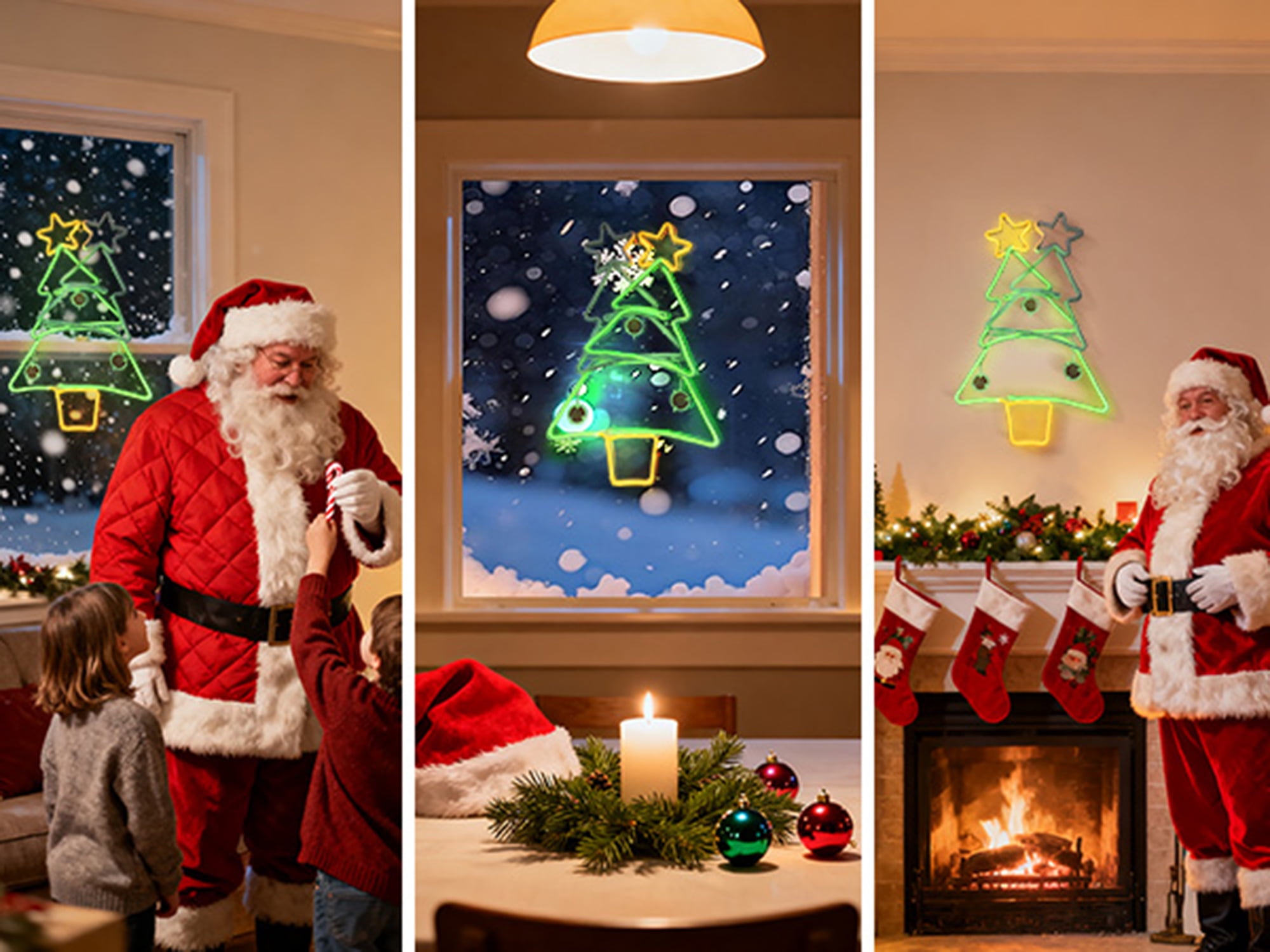 Beatineon Swinging Christmas Tree Neon Sign, 23" Dynamic Wall Decor with 8H Timer & Speed Control, Indoor Holiday Light for Home Office Bar