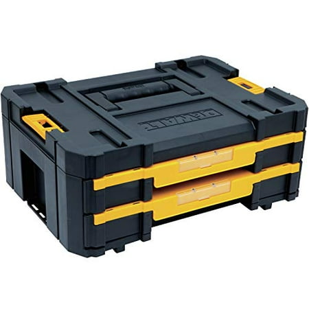 

DEWALT TSTAK Tool Box Holds Up to 16.5 lbs Double Drawers for Extra Storage Easily Stackable with Other TSTAK Units (DWST17804)