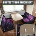 thumbnail image 2 of XYZCANDO Beautiful Butterfly RV Dinette Cushions Stylish Camper Decor Universal RV Dinette Cushion Covers for Women Bench Seat Cover Stretchable Cushion Covers for Couches Purple, 2 of 7