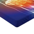 thumbnail image 2 of Ambesonne Fantasy Fitted Sheet, Abstract Binary Digit, Twin Size, Multicolor, 2 of 3