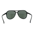 thumbnail image 4 of Mens Oversize Plastic Iconic Retro Racer Sunglasses Matte Black Green, 4 of 4