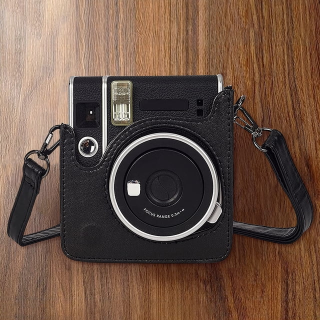 Bolsa para cámara Funda de cuero PU para cámara antiarañazos para cámara instantánea Instax Mini 40