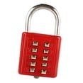 thumbnail image 2 of Button Combination Padlock Zinc Alloy Digits Password Lock for Trolley Case File Cabinet KeyboardRed, 2 of 2