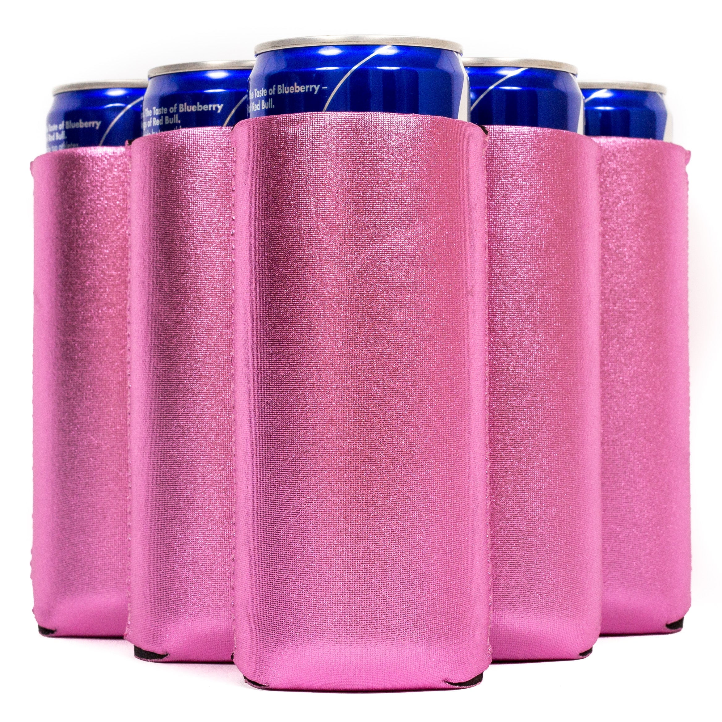 Pink/White Stainless Steel DGC Can Koozie