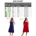 thumbnail image 4 of Sexy Dance Long Dress for Women Plus Size Summer Sundress With Pockets Sleeveless Party Dress Scoop Neck Night Gowns Dresses Sleepwear Pajama Nightdress, 4 of 9