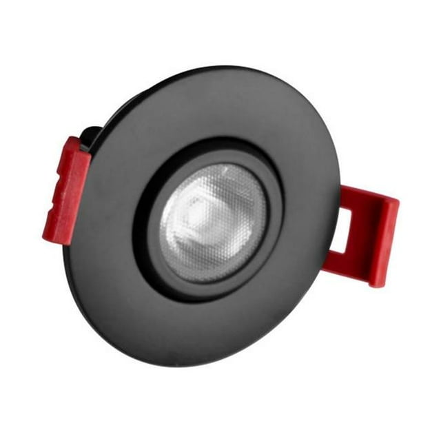 Nicor Lighting DGD211202KRDBK 2 Po. Projecteur Encastré à Cardan LED Noir - 2700K