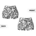 thumbnail image 5 of Fotbe Hand Drawn Snake Seamless Shorts, Womens Workout Shorts High Waist Stretch Booty Short for Gym/Yoga/Running/Biking-Small, 5 of 9