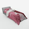 thumbnail image 3 of Ambesonne Pink Bedding Set 4 Pcs, Girl Butterflies Flowers, Queen, Pale Pink Maroon White, 3 of 3
