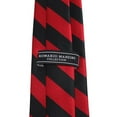 thumbnail image 2 of Slim Black and Red College Stripe Woven Tie, 2 of 3