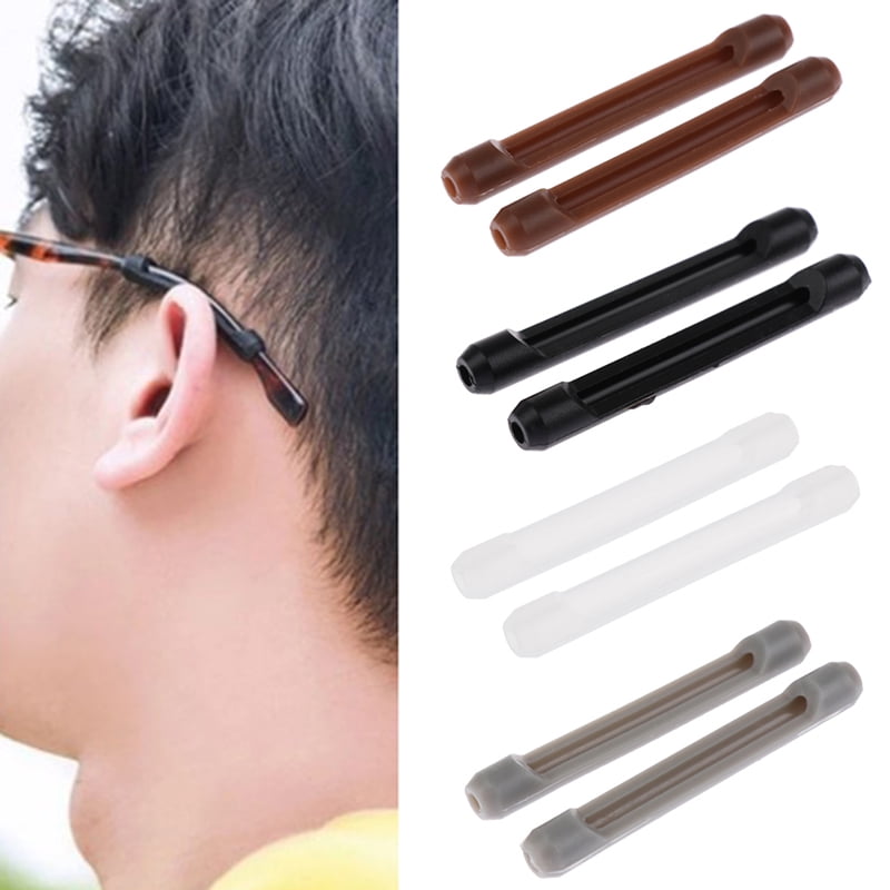10 Pairs Anti Slip Glasses Ear Hook Transparent Grip Temple Silicone Holder 