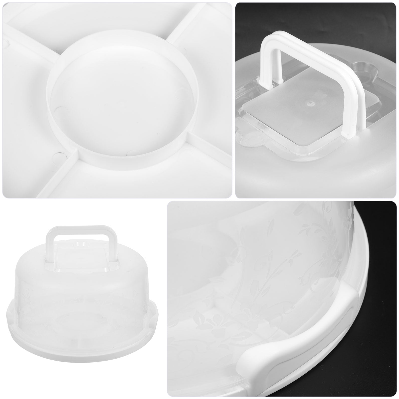 Frcolor Reusable Cake Box Cake Keeper Portable Bread Box Portable Bread