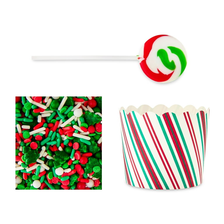 Great Value Holiday Cupcake Decor Kit, 8.08 oz, 12 Count - Walmart.com