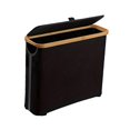 thumbnail image 4 of Organizador de papel higiénico de bambú, contenedor para baño, ahorro de espacio, cesto para papel higiénico, soporte para papel higiénico para Negro, 4 of 8