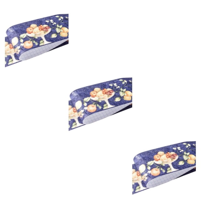 Billuyoard Línea de rodapié autoadhesiva veteada de para papel tapiz de alta gama, mano de obra exquisita, fruta azul duradera Type1 NO1