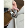 thumbnail image 2 of Curved metal Apple watch strap, 38mm 40mm 41mm 42mm 44mm 45mm Unisex Bands,Apple Watch Strap for Series SE 1-9, 2 of 5
