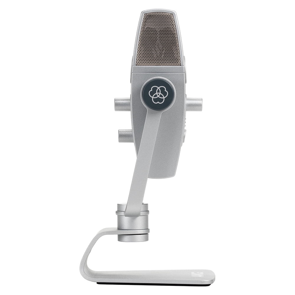 AKG Lyra Multipattern USB Condenser Microphone Bundle with Studio Monitor Headphones, Pop Filter & XLR Cable